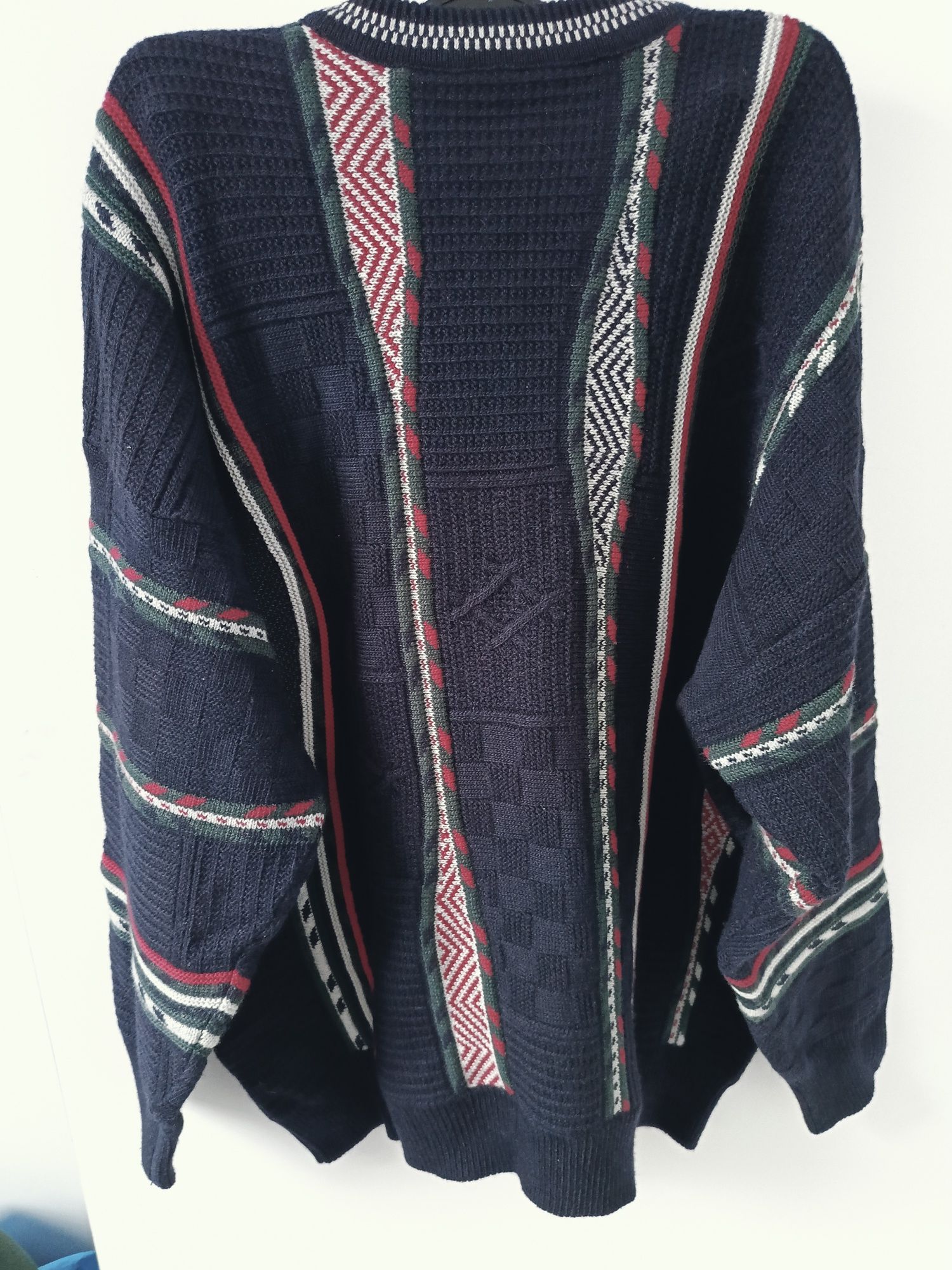 Sweter Lacoste vintage L granatowy