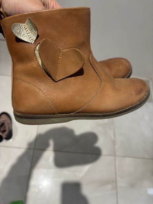 Skorzane  trzewiczki dla dziewczynki  33