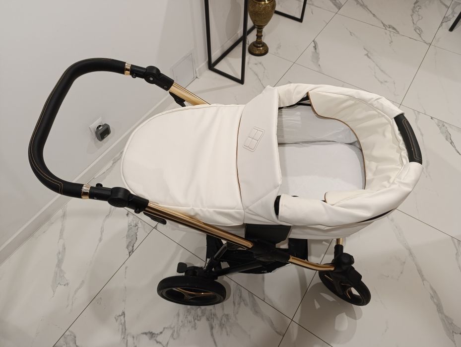 Bebetto Wózek 2w1 jak nowy piękny jasny