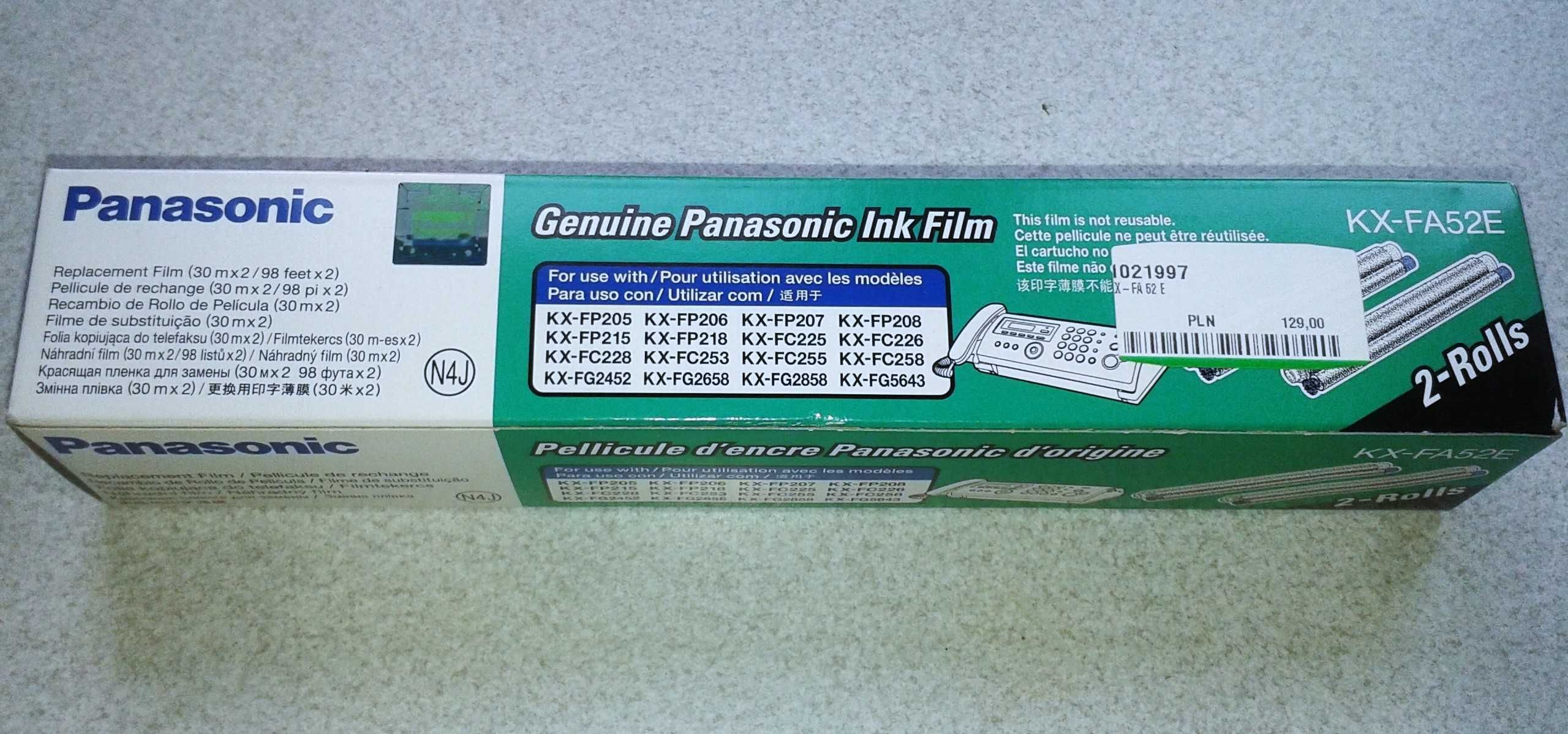 taśma do faksu kopiująca Panasonic