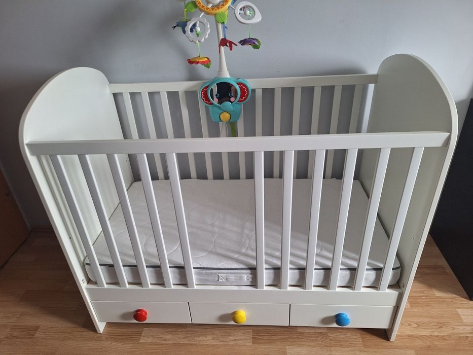 Łóżeczko dziecięce GONATT z materacem JATTETROTT IKEA