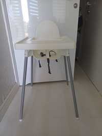 Krzesełko do karmienia dziecięce Ikea Antilop + podnóżek