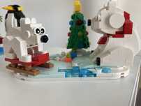 Swiateczne LEGO misie polarne