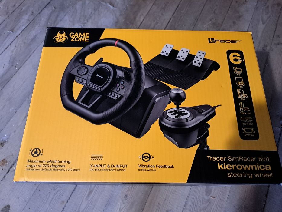 Kierownica na gwarancji kupiona w Lipcu tego roku- Tracer SimRacer 6w1
