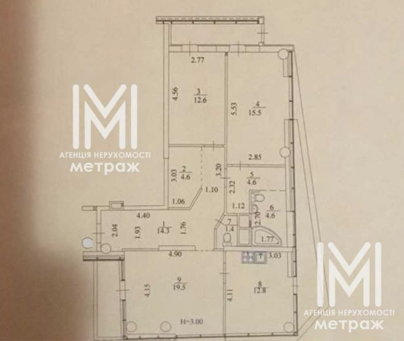 ЖК ПАВЛОВСКИЙ КВАРТАЛ 3-комн.кв-ра 102м2 Клочковская м Научная