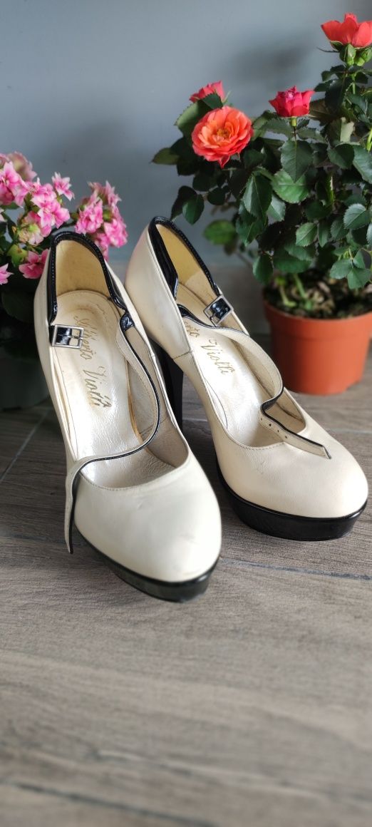 Стильні весільні туфлі Alberto Violli 37 розмір