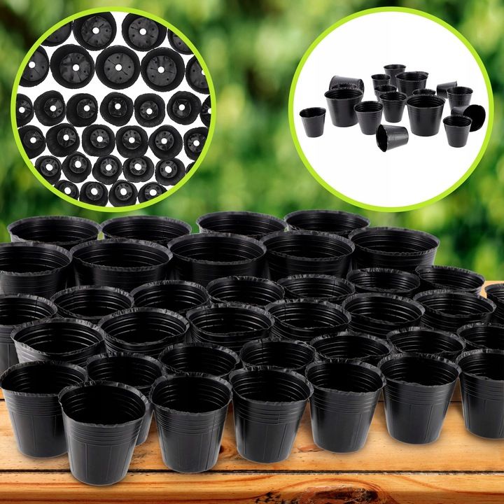100x Doniczka Produkcyjna Doniczki 9cm Na Rozsady Sadzonki Miękka