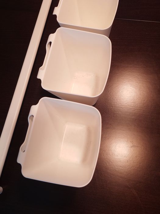 Listwa z pojemnikami, organizer nad biurko  IKEA SUNNERSTA