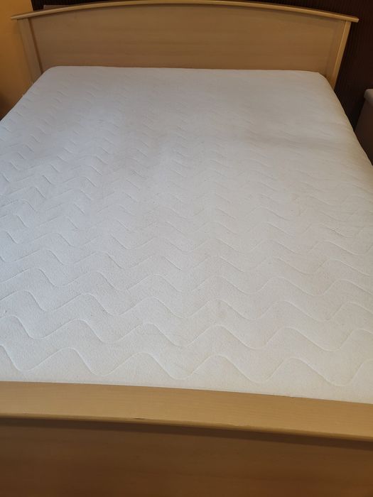 Łóżko duże 160x200 + materac kieszeniowy z bambusem