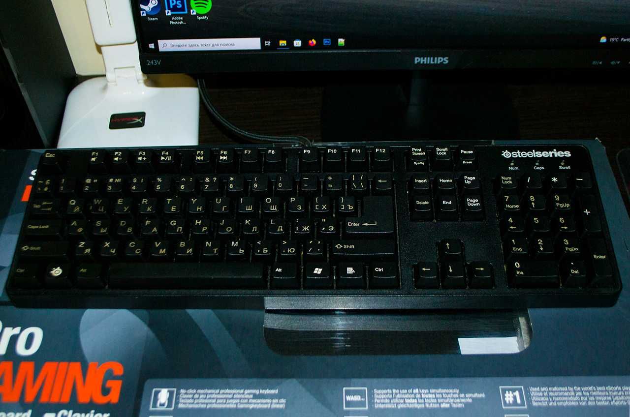 ‼️Клавіатура механічна Steelseries 7G Pro Gaming Gold Cherry MX Black