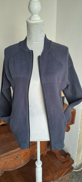 Casaco malha M azul marinho