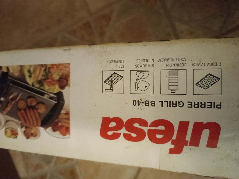 Pedra para grelhar elétrica