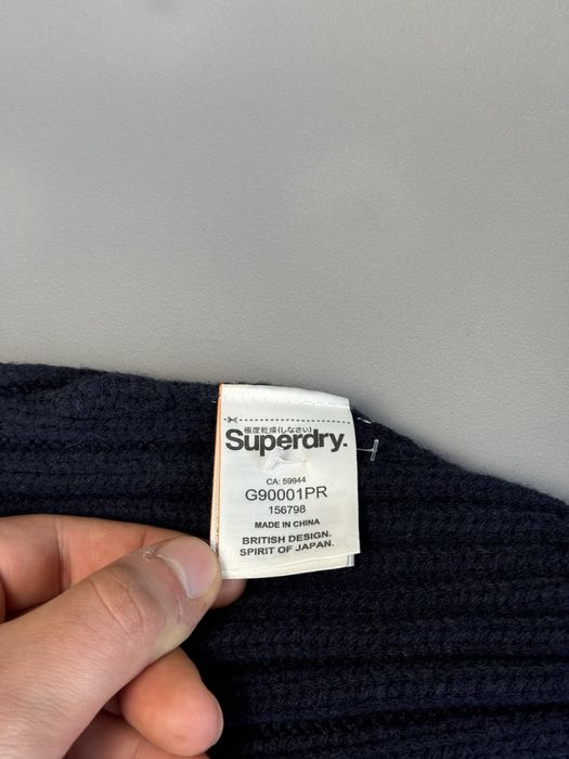 Вязаная шапка Superdry мужская (оригинал)