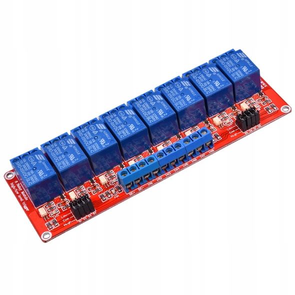 Przekaźnik High Low Trigger 8 Kanałów 5V Arduino
