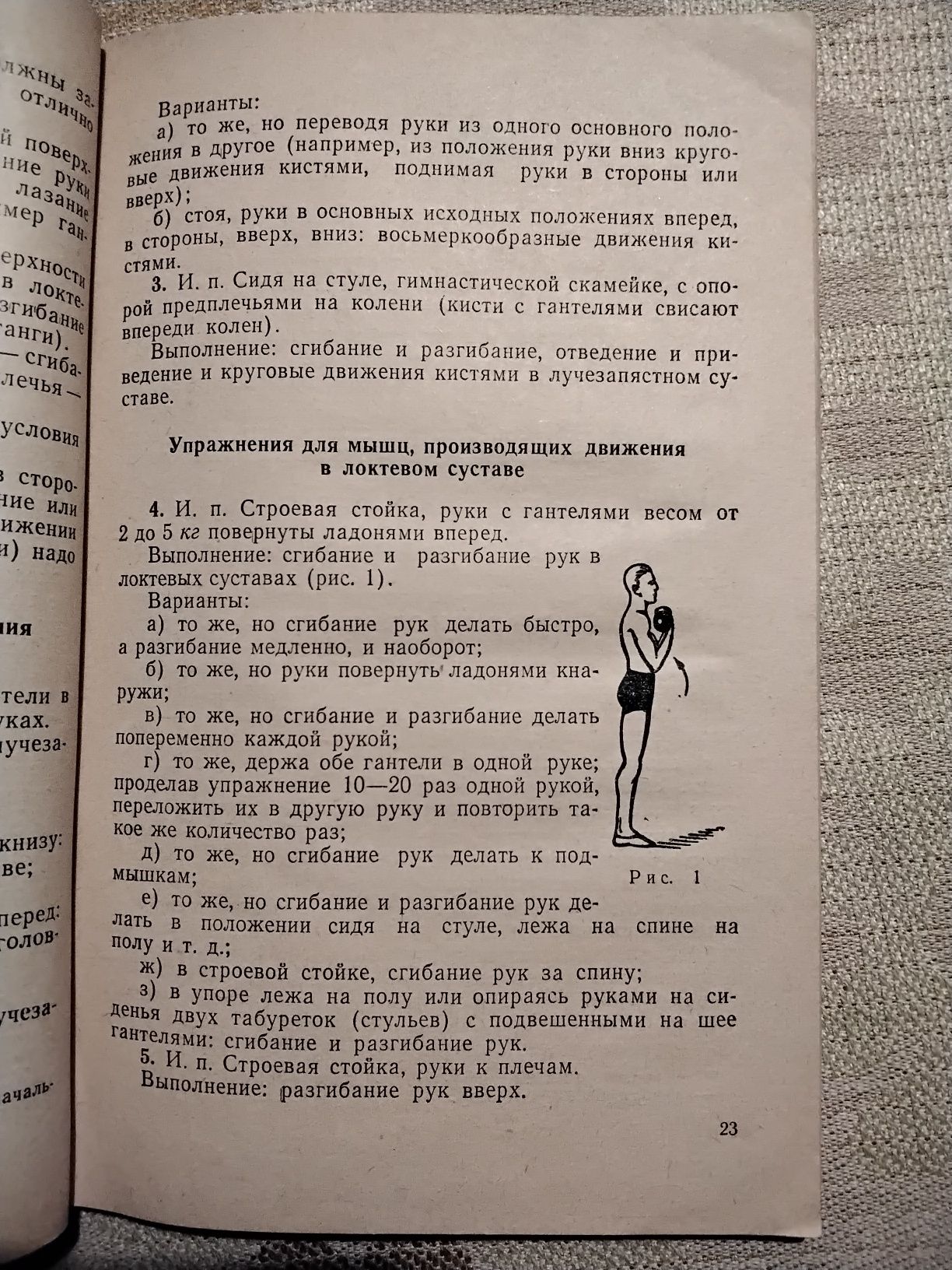 Гусак Упражнения с гантелями и резиновым амортизатором 1963 р.