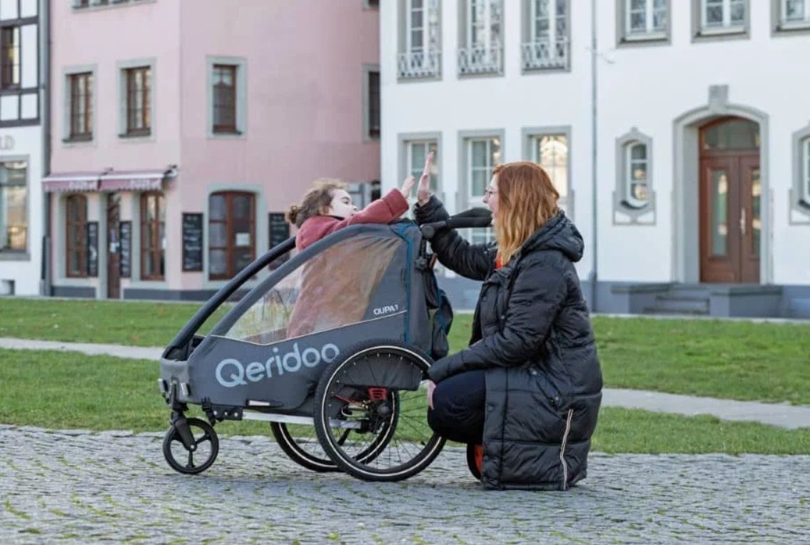 Przyczepka Rowerowa Dla Dziecka Qeridoo Qupa 2 Blue