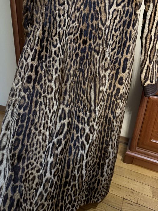 Шуба оцелот натуральна липпи вінтаж леопардова
