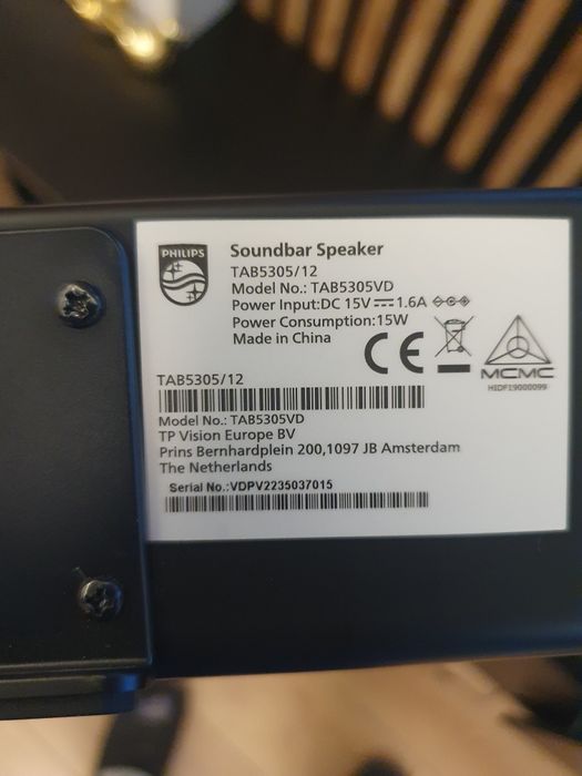 Soundbar Philips Tab5305/12