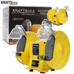 KRAFT&DELE Szlifierka Stołowa Tarczowa 2x Kamień 1700w Tarcza 200mm