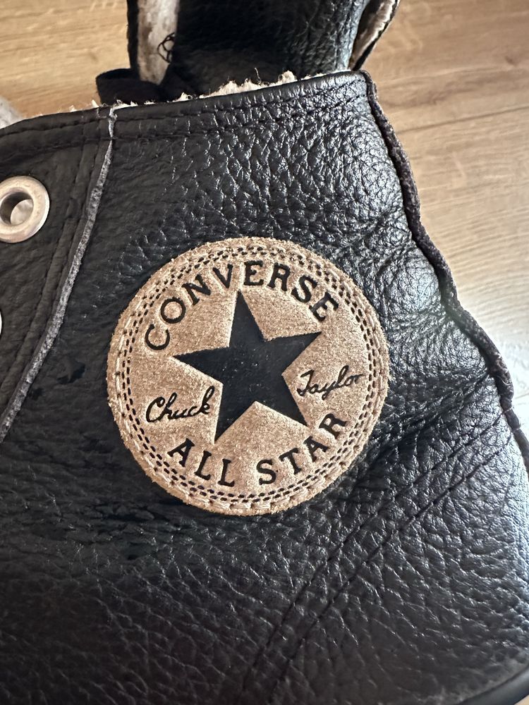 Высокие кожаные кеды Coverse All star 39