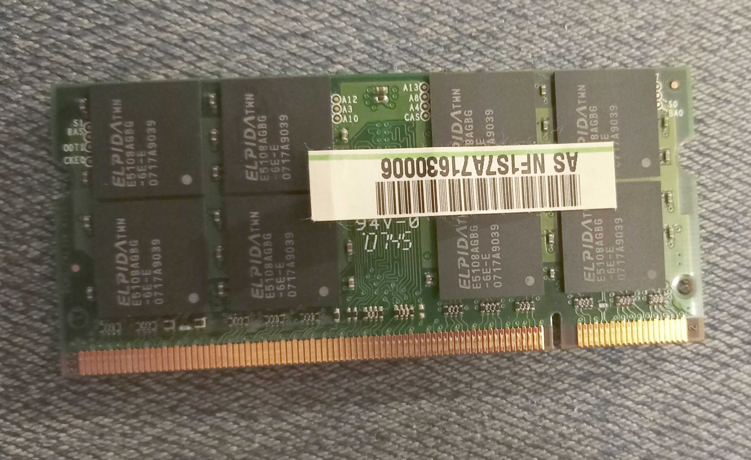 Оперативна пам'ять GDDR2-667 1Gb нетбука Asus (робоча)