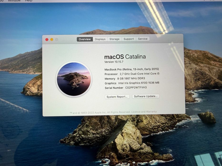 MacBook Pro Retina 13 2,7GHz i5 8Gb 125GB