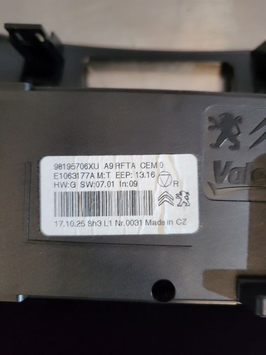 Climatronic peugeot 208