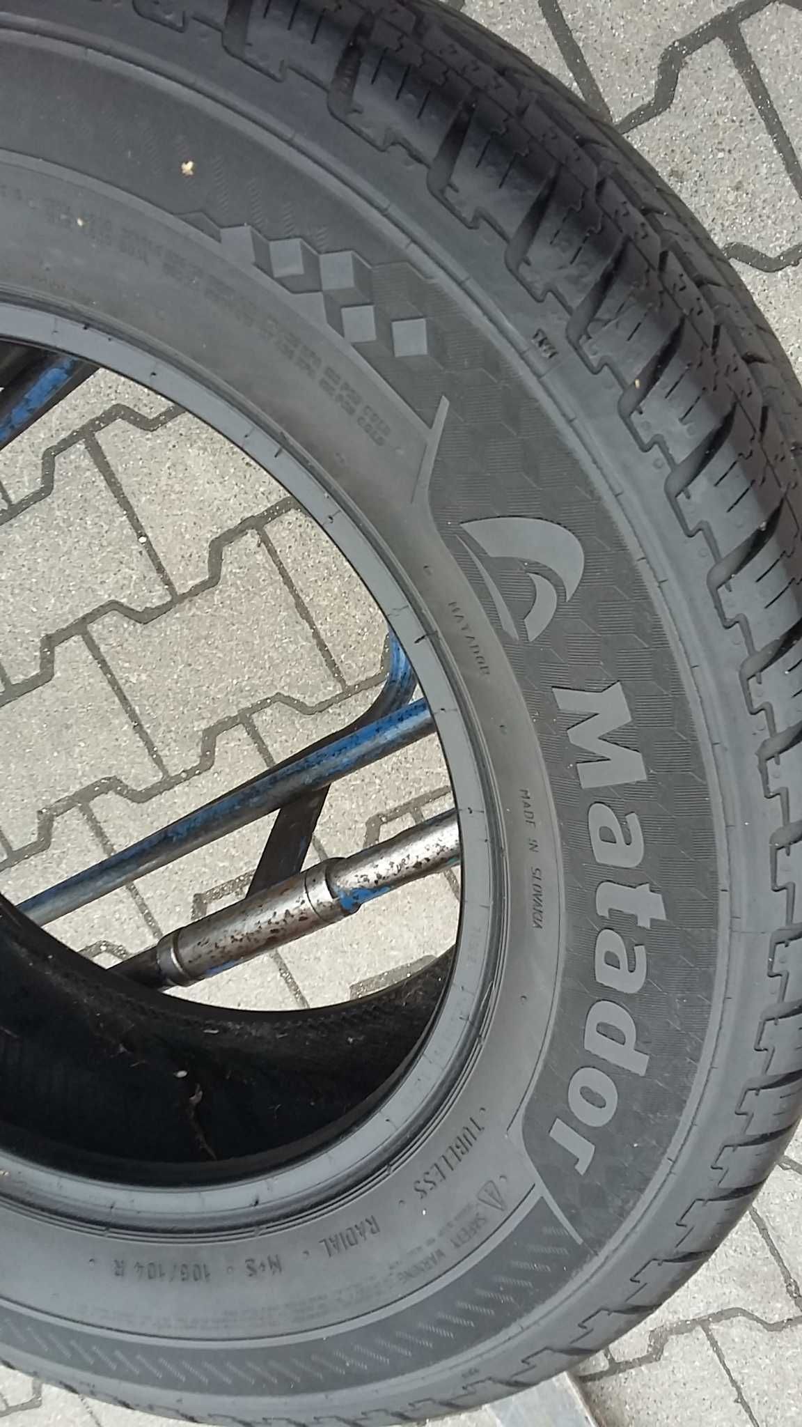 Całoroczne opony 205/70R15C Matador opona do busa stan bdb