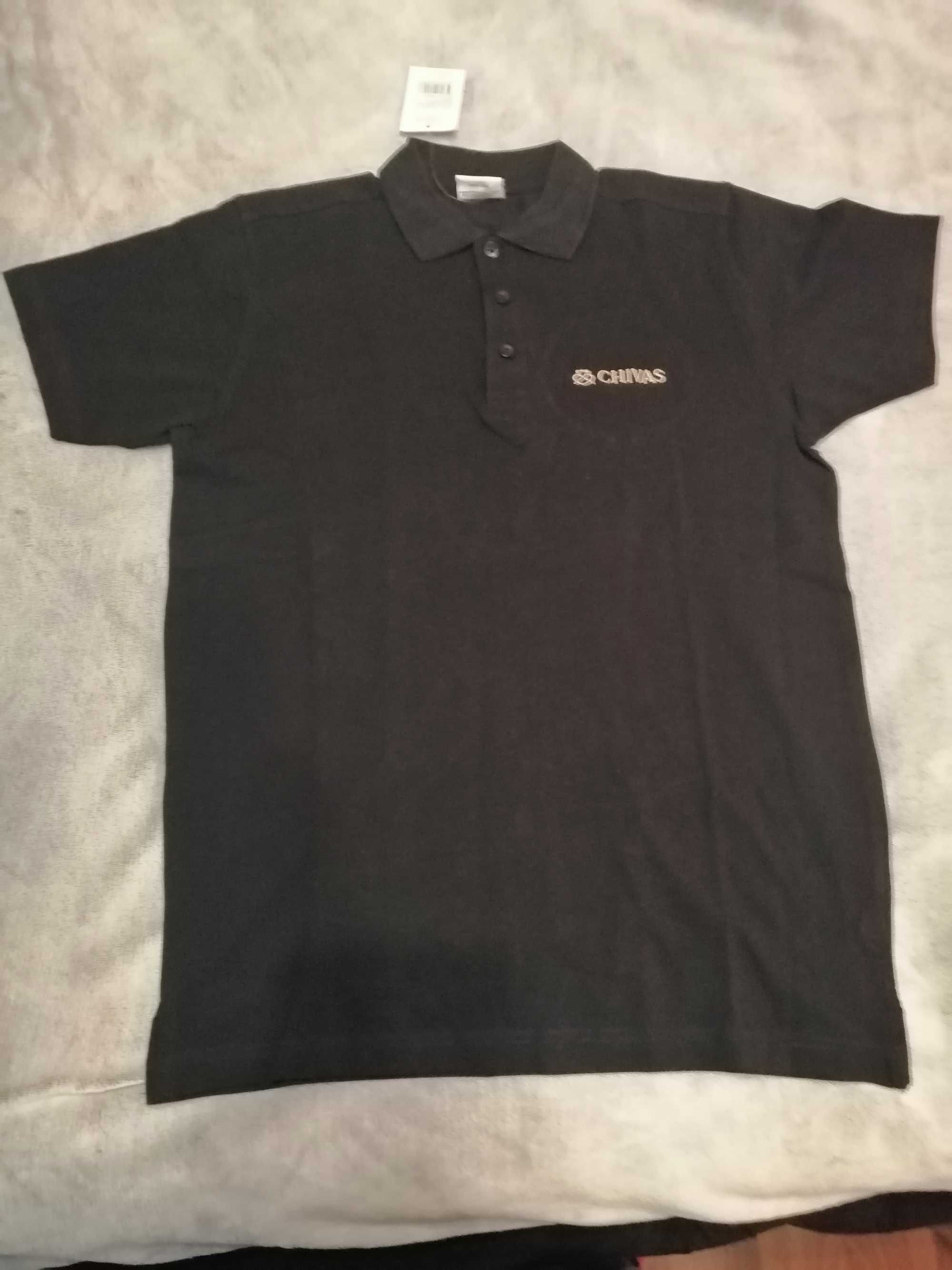 Koszulka polo nowa CHIVAS dla fana marki czarna M/L