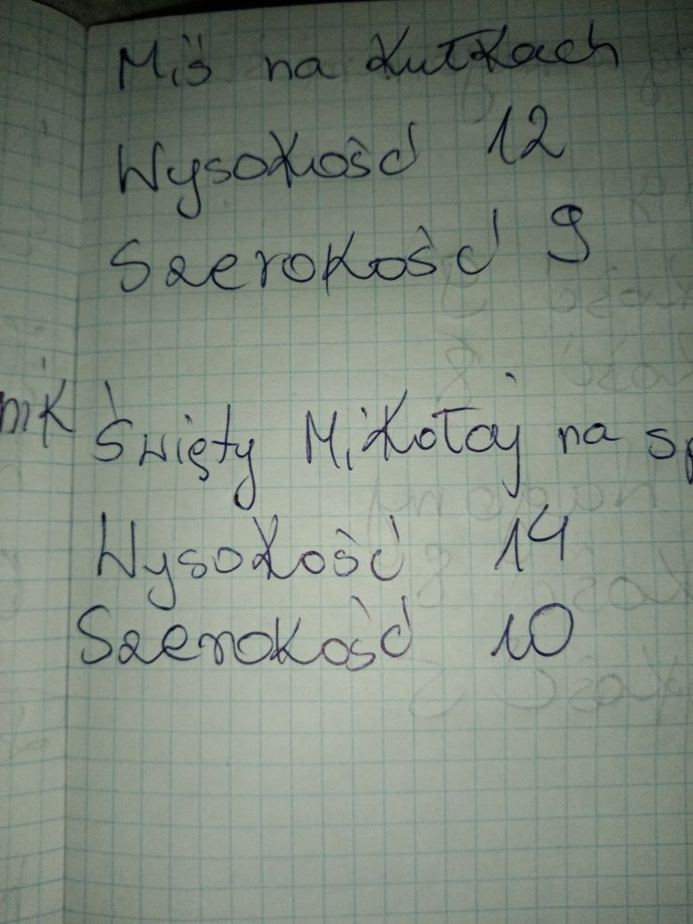 Święty Mikołaj na sprężynie figurka