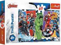 Puzzle 60 elementów. Niezwyciężeni Avengersi. Trefl