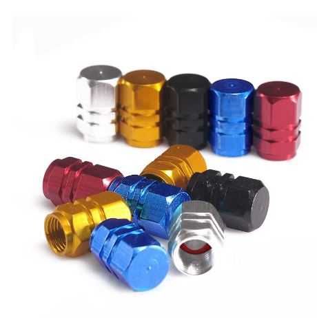 Tampas, Pipos para Válvulas de Pneus em Várias Cores