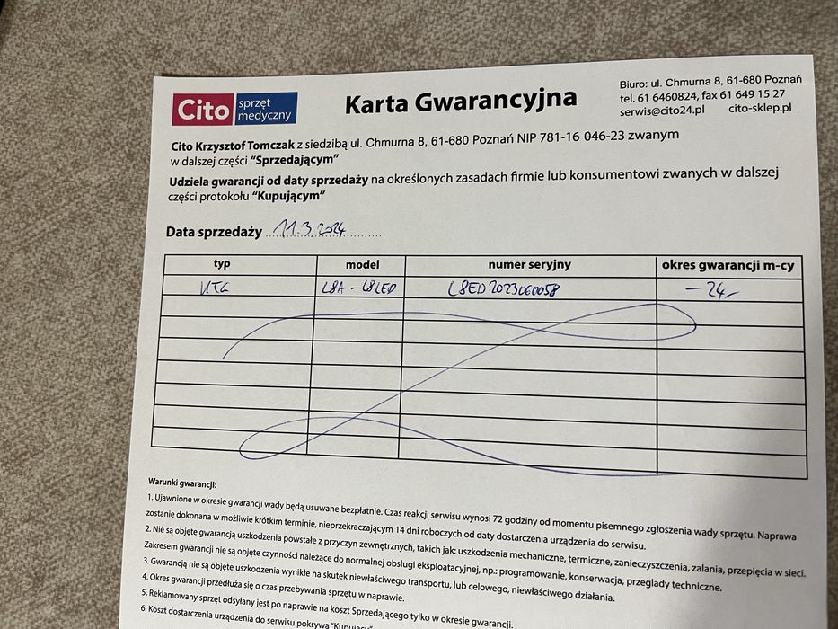 KTG L8 LED L8a z torbą