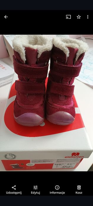 Kozaki zimowe Elefanten r. 21