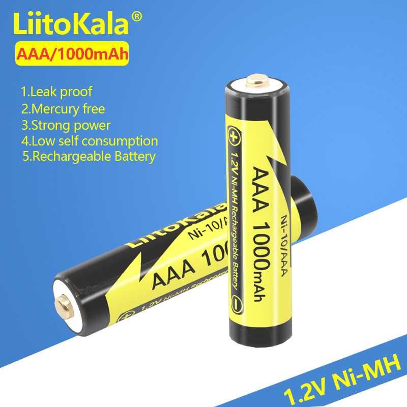2024 Аккумулятор пальчиковый NI-MH 1.2V Liitokala AAA/AA 1000/2600 mah
