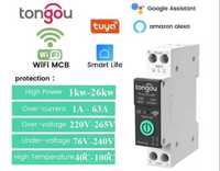 Автомат Wi-Fi 10-63А розумний  з моніторингом енергоспоживання