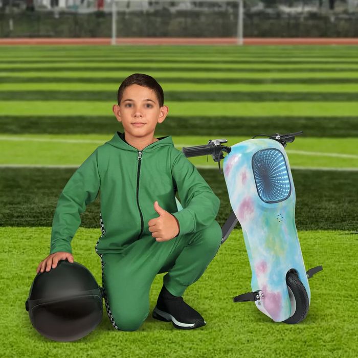 Детский Электрический трехколесный велосипед  LED Drift Wheels 360° др