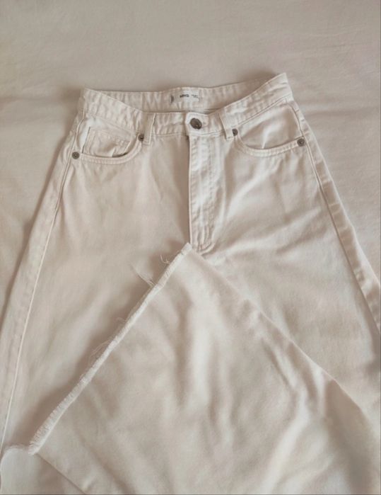 Calças de ganga brancas Mango 32