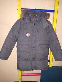 Куртка зимняя удлинённая рост 146