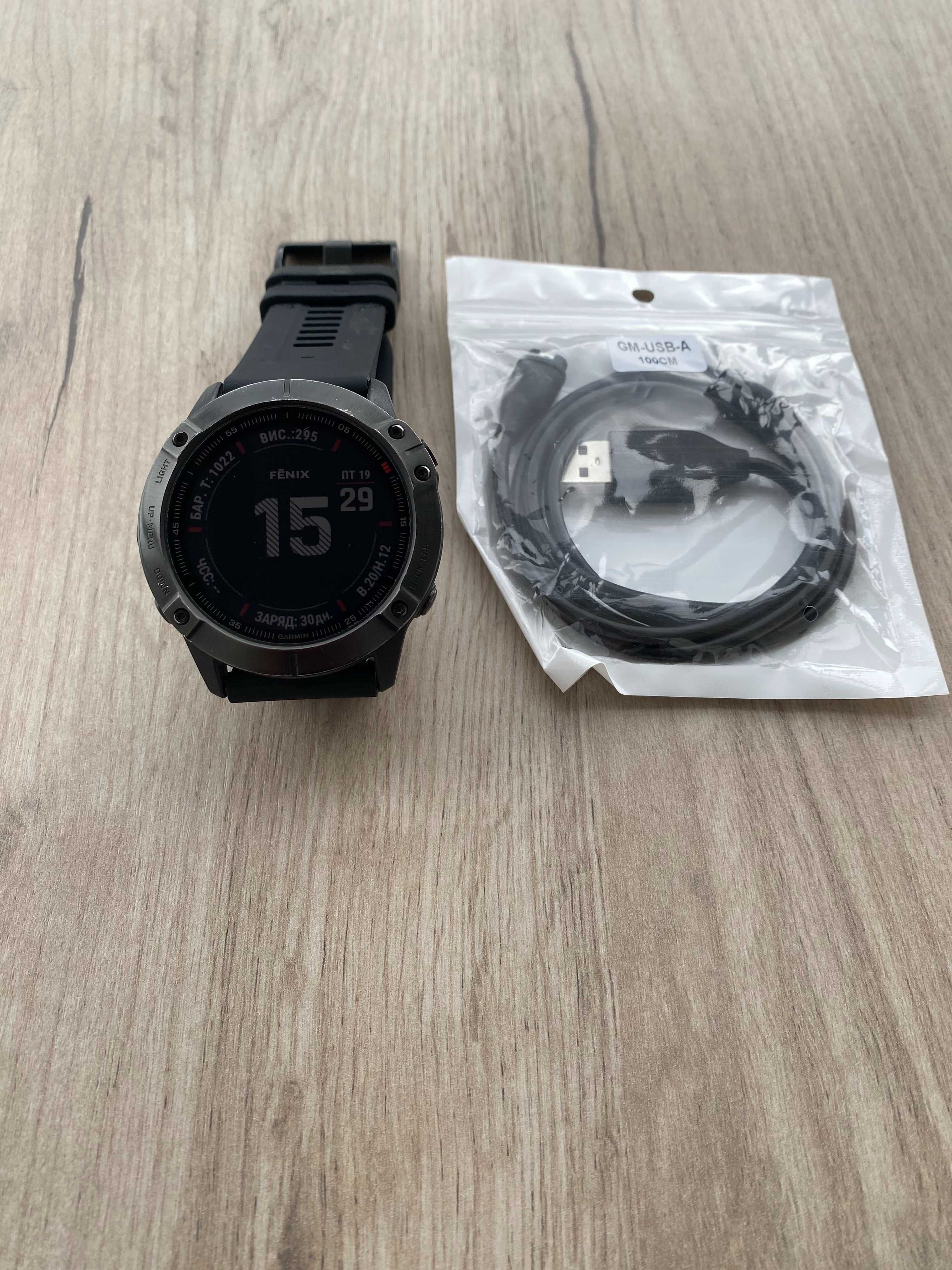 Garmin Fenix 6X Pro | GPS, карти, NFC | Майже як новий