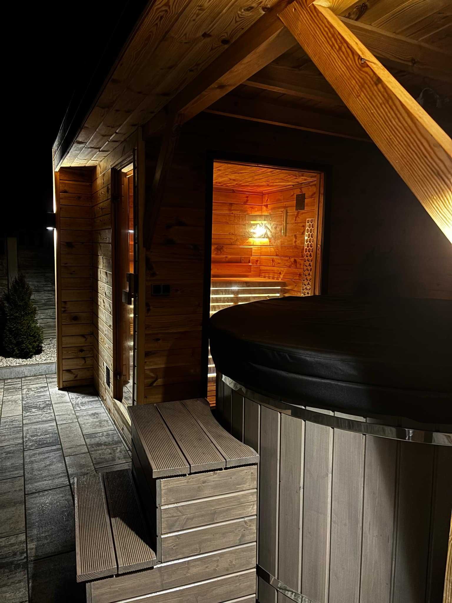 Sauna ogrodowa z balią + altana – luksusowy relaks w Twoim ogrodzie!