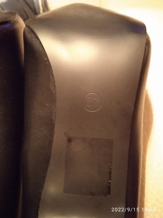 Stileto preto, tamanho 37