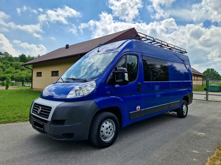 Fiat Ducato L3H2 Brygadówka 7 Osobowy Doka Zadbany Krajowy F-Vat 23%