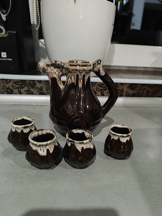 Zestaw Bługarski do grzanego wina. PRL