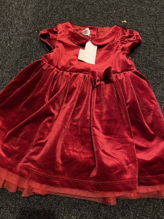 Sukienka czerwona 86cm H&M