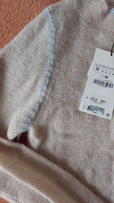 Светр Зара з вовни та альпаки