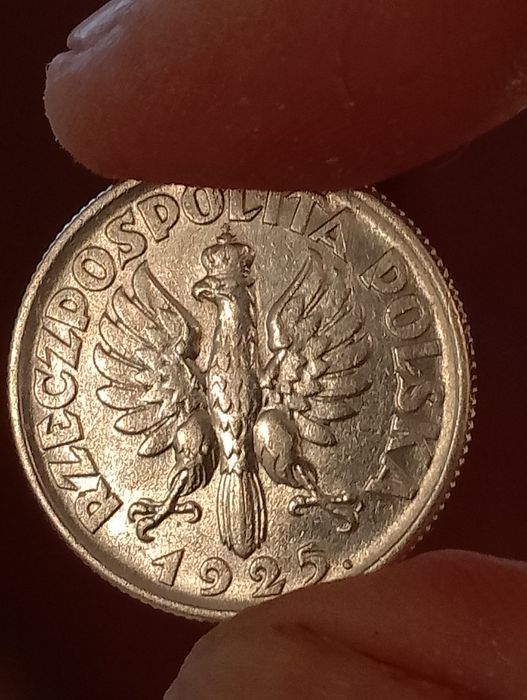 Srebrna moneta 1 zł żniwiarka