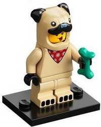 LEGO minifigurka - Kostium Mopsa (Pug Costume Guy) - Series 21