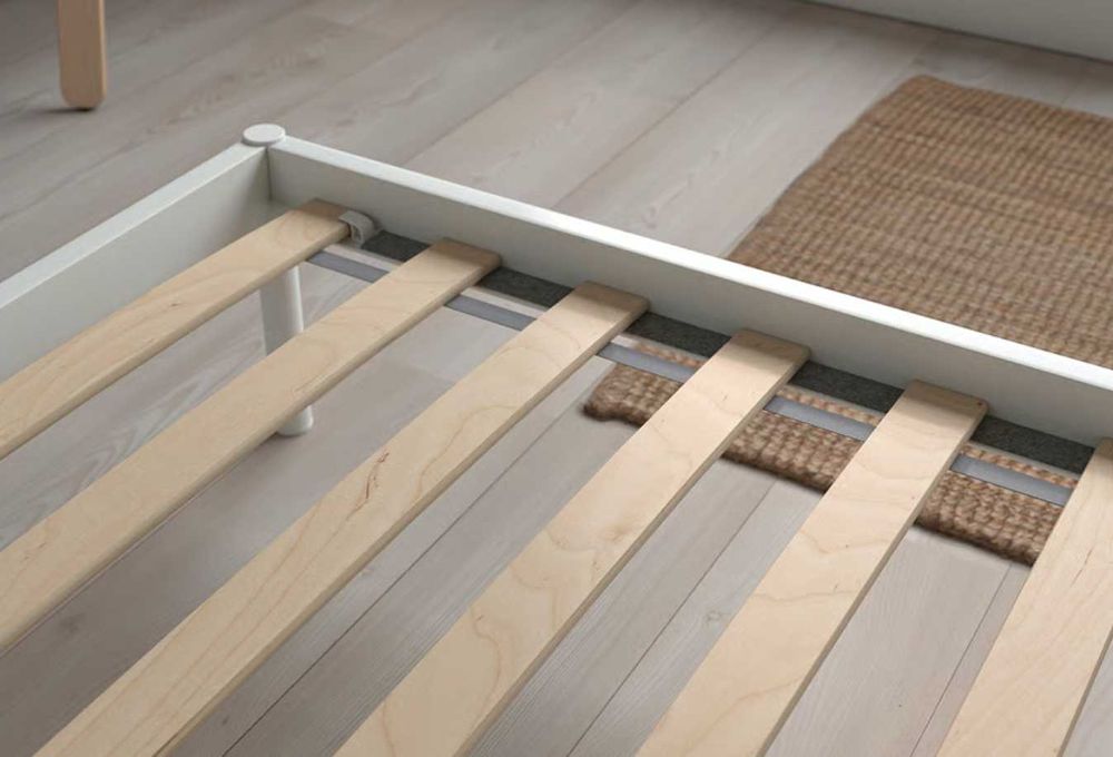 White Queen IKEA Minimalist Bedframe great condition