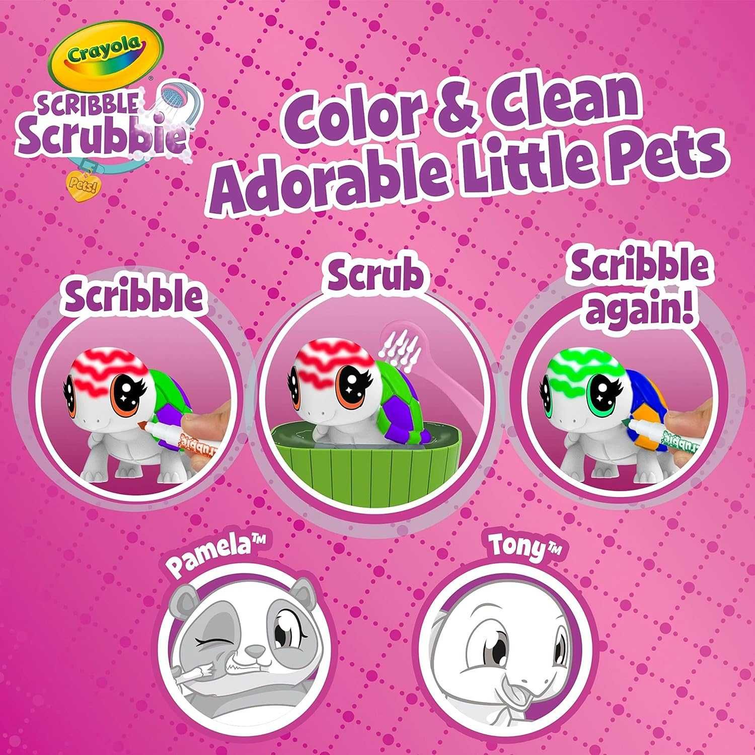 Crayola Scribble Scrubbie Pets Scented Spa Washimals Спа салон Крайола